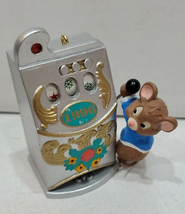 Hallmark Christmas Ornament Jackpot Jingle 1996 Slot Machine Mice Mouse - $7.60