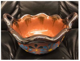Made In Mexico Casserole Dish Bowl Soup Cereal Beans 7.5&quot; Clay Wok Comal... - $73.99