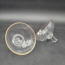Two (2) Antique c.1920&#39;s Footless Cocktail Party Crystal Champagne Glasses - $14.84