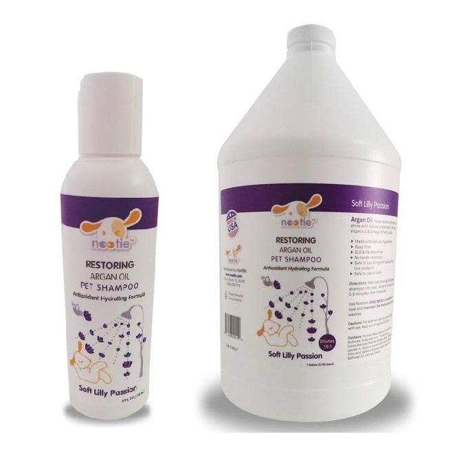 Nourishing Restoring Gentle Dog Grooming Shampoo Soft Lilly Passion Scent
