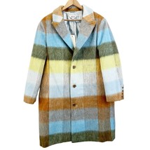 NEW Was Him Unisex XL The Chequer Trench Coat Fleece Harvest Plaid Multicolor  - £169.99 GBP