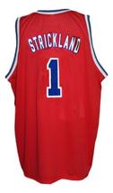 Rod Strickland Custom Washington Retro Basketball Jersey Sewn Red Any Size image 5