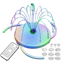 LED Water Fountain Pump, USB Floating Pond Fountain with Remote Control, Colourf - £19.33 GBP