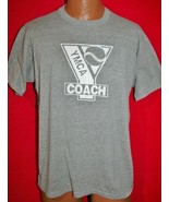 Vintage 80s YMCA COACH Tri Blend Rayon RUSSELL ATHLETIC T-SHIRT L Vtg Soft - £30.56 GBP