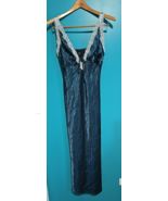 NWT Wild Fable Med Teal Green Satin Slip Dress Eco-Friendly Midi with La... - $29.99 CAD