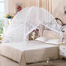 Folding Mosquito Net Tent Bed Portable Anti Zipper Mosquito Bites POP UP... - £43.99 GBP