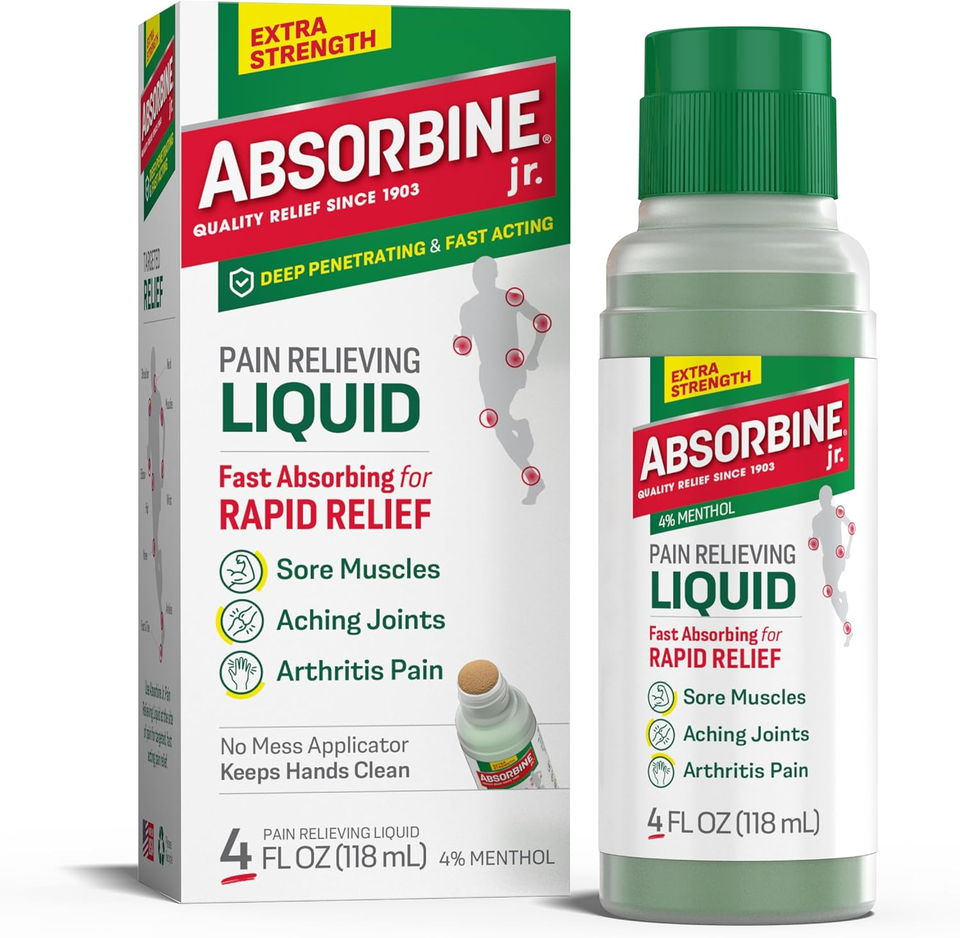 Absorbine Jr. Extra Strength Pain Relieving Liquid, Liquid Pain Reliever... - £14.34 GBP