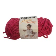 Spinrite Bernat Softee Chunky Yarn Hot Pink Baby Girl Knit  - $9.49