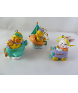 VTG 3 Avon Easter Eggspression Ornaments Bunny-Car Chick-Sailboat Duck-A... - $24.68 CAD