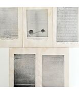 Presidential Letters Lot Of 5 Prints 1897 Victorian Political Collectibl... - €29,64 EUR
