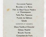 Jean Laumonier Traiteur Pithiviers French Restaurant Menu Card 1938 - $9.90