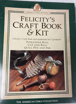 Vtg  American Girls Pastimes Felicity’s  4 Activity/Craft Book Set Lot (4) &amp; Kit - £46.50 GBP