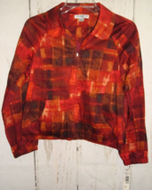 Pendleton Jacket Womens Zip-Front Orange Rust MSRP $188 Petite - $59.32