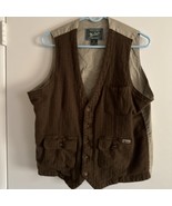 Woolrich Wool Blend Five Button Brown Vest Mens Medium - $653.57 MXN