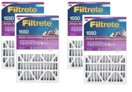 3M Filtrete 16'' X 25'' X 4'' Polyester 12-MERV Pleated Allergen Air Filter 4-PK - £77.19 GBP