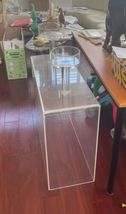 Vtg Clear Lucite Acrylic Plinth End Side Table Mid Century Modern Sculpture MCM image 6