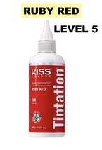 Kiss Tintation Semi-Permanent Hair Color 5 Fl Oz Ruby Red T560 Level: 5 - £4.45 GBP
