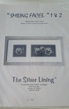 The Silver Lining Cross Stitch Pattern Smiling Faces Pansy 1 &amp; 2 - £7.43 GBP
