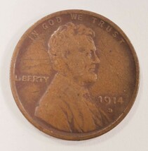 1914-D 1C Lincoln Cent in Fine Condition, Brown Color, Strong Detail for... - $296.99