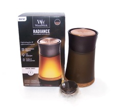 Yankee Candle WoodWick Radiance Diffuser w Coastal Sunset Refill New in Box - $27.99