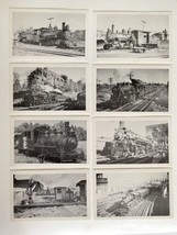 Early 1900s Locomotive Steam Train Lithograph Reprints Of AZO Photo Postcards - £10.54 GBP