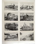 Early 1900s Locomotive Steam Train Lithograph Reprints Of AZO Photo Post... - £10.23 GBP