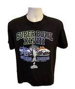 NFL Super Bowl XLVIII Seahawks vs Broncos Adult Medium Black TShirt - €16,98 EUR