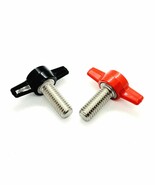 3/8&quot; Power Inverter Cable Bolts Thumb Screws Tee Knob Red or Black Stain... - $18.72 CAD+