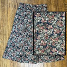 Vintage Hunters Run Floral Midi Skirt Large Grandmacore Cottagecore USA ... - £35.42 GBP