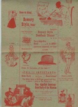 Commonwealth Country Club Gay 90&#39;s Party Flyer 1948 - £22.12 GBP