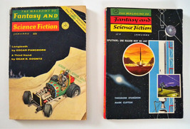 2 The Magazine of Fantasy and Science Fiction January 1958 &amp; 1970 - £11.64 GBP