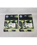 Sealed (2) OEM Genuine HP 910 Color Ink Combo 3 Pack Cyan Magenta Yellow... - €34,07 EUR