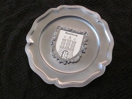 Hamburg Metal Plate Germany 8.5 X 8.5 Inches Collectible - £27.22 GBP