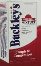 Buckley&#39;s Original Mixture Cough &amp; Congestion Syrup 200ml Free Shipping - £29.39 GBP