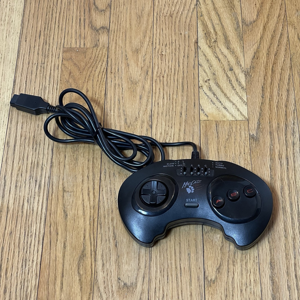 Used Sega Genesis Mad Catz 3 Button Turbo Controller *For Parts or Repair * - $3.59