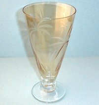 Lenox British Colonial Amber Iced/All Purpose Crystal Glass Etched Palm ... - $22.60