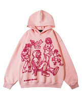 Y2K Retro Harajuku Animation Print Large Hoodie Long Sleeved Women&#39;s Sweatshirt - £17.49 GBP+