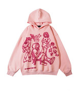 Y2K Retro Harajuku Animation Print Large Hoodie Long Sleeved Women&#39;s Swe... - £17.58 GBP+