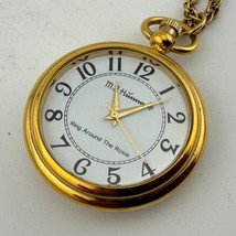 Vintage MI Hummel Ring Around Rosie Pocket Quartz Watch Gold Tone New Ba... - $620.73 MXN