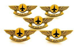 TOP GUN PILOT MILITARY NAVY BADGES WINGS PINS - $16.71