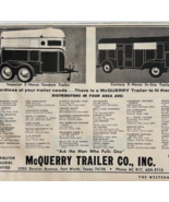 1968 McQuerry Horse Trailer Co Advertisement Fort Worth Texas Vintage DWP9C - €17,30 EUR