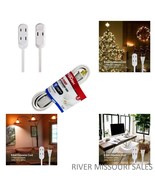 Hyper Tough 6FT 16AWG 2 Prong 3 Outlet Household Extension Cords, White ... - $12.15 CAD