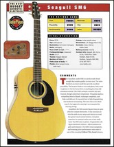 Seagull SM6 + Ovation S771 Balladeer acoustic guitar review article with specs - £3.33 GBP