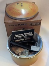 Presto Pressure Cooker 4 Qt Gold Yellow Decor Lid Design Manual PCF4H A413A New - £73.96 GBP