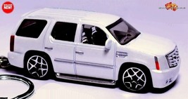 HTF RARE KEYCHAIN WHITE CADILLAC ESCALADE LUXURY SUV CUSTOM Ltd GREAT GIFT - £31.15 GBP