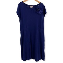 Crewcuts Blue Short Sleeve Knit Dress Size 12 - £15.50 GBP