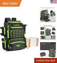 Bait Boss Fishing Tackle Backpack with Rod Holders-4 Tackle Boxes-Rain C... - $174.22