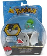 Pokemon Throw &#39;N&#39; Pop Poke Ball with action Figure Bulbasaur - £16.82 GBP