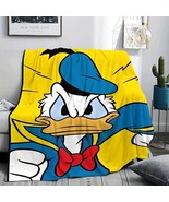 3 Sizes Donald Duck Printed Blanket Ultra Soft Warm Lightweight Fleece T... - $32.00