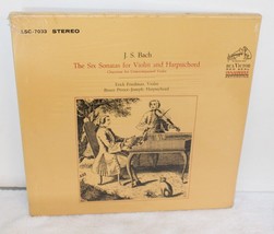 J.S. Bach Six Sonatas For Violin &amp; Harpsichord ~ 1965 RCA LSC-7033 ~ Sealed Box - £43.24 GBP